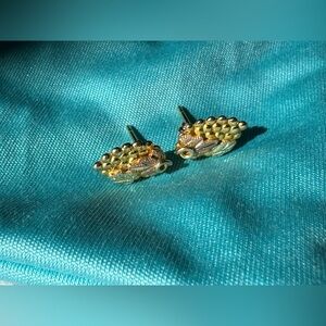 Black Hills Gold Grape Cluster Stud Earrings